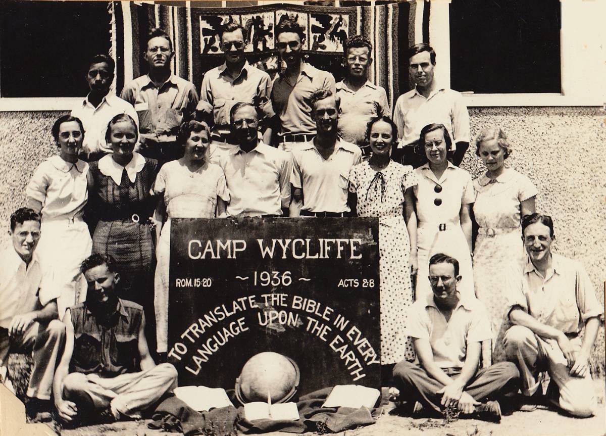 Historical photo of a group from Camp Wycliffe in 1936.